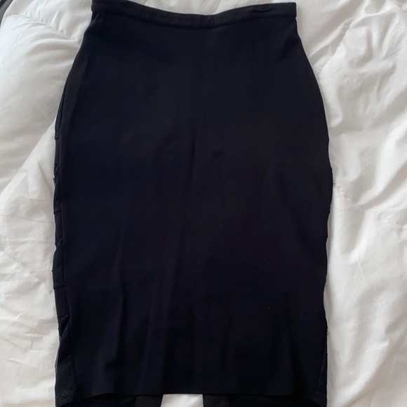 Bebe Black Pencil Skirt - Picture 3 of 4